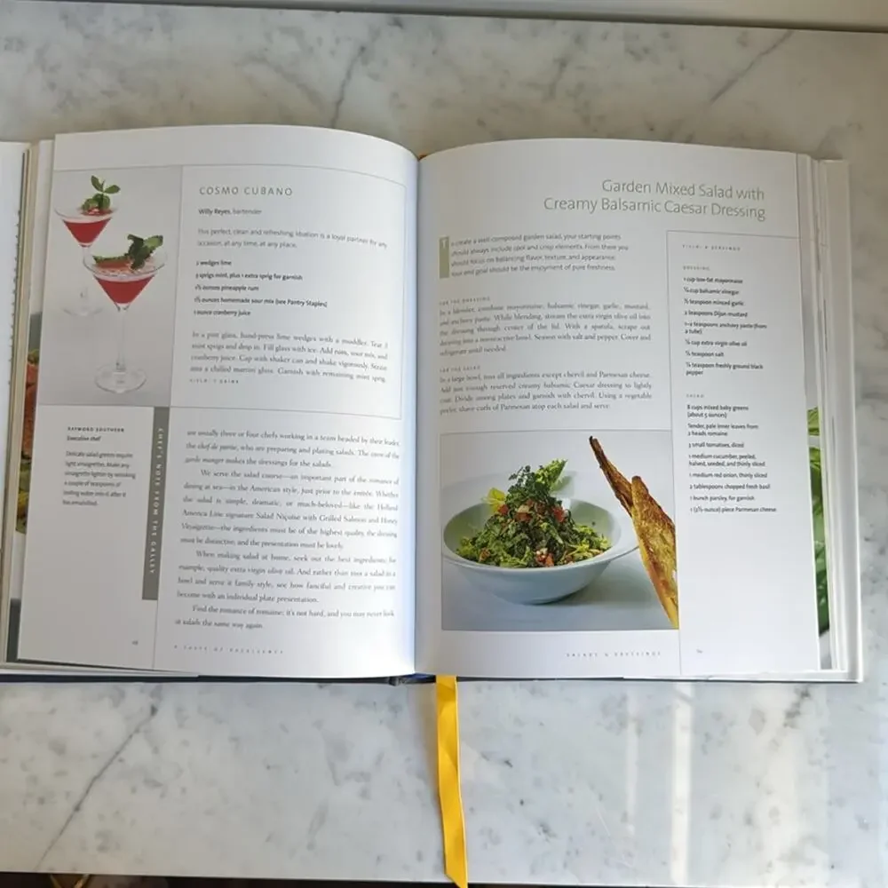A Taste of Excellence Cookbook Rizzoli Holland America Line 2005